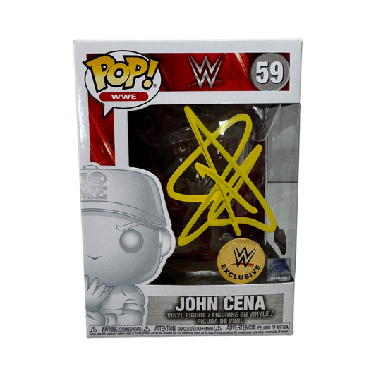 John Cena Autographed WWE Funko Pop #59 Beckett