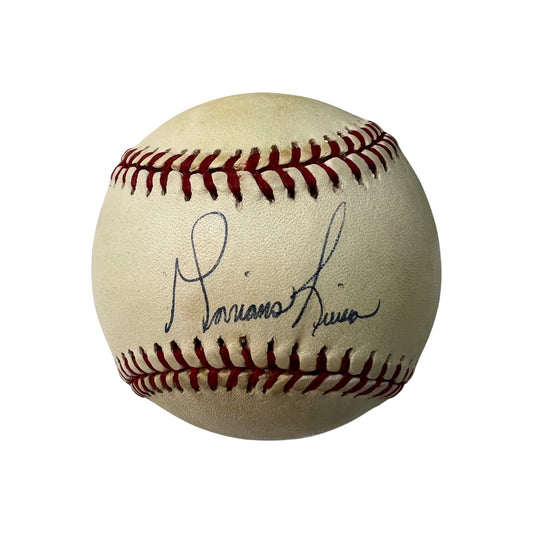 Mariano Rivera Autographed New York Yankees American League Baseball Young Sig JSA