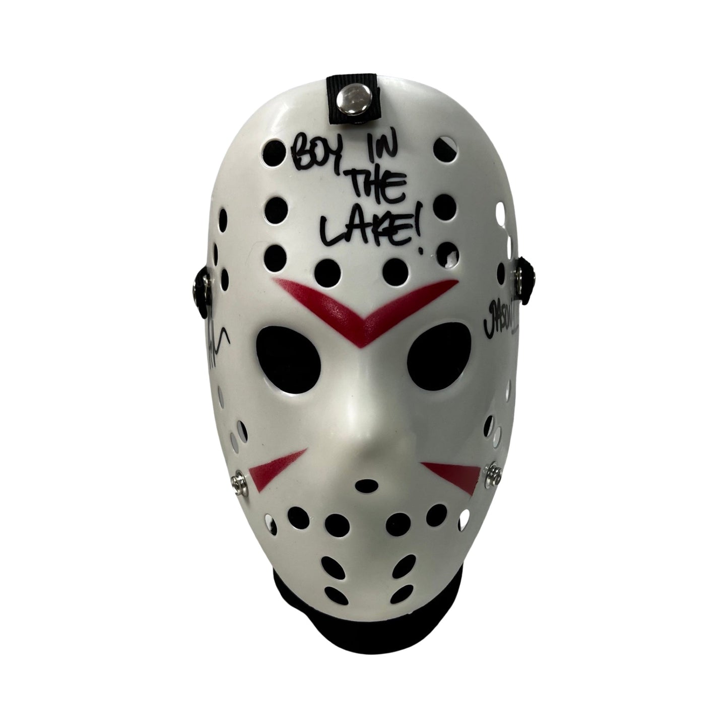 Ari Lehman Autographed Jason Voorhees Friday the 13th White Mask Boy In The Lake! Jason 1 Inscriptions Steiner CX