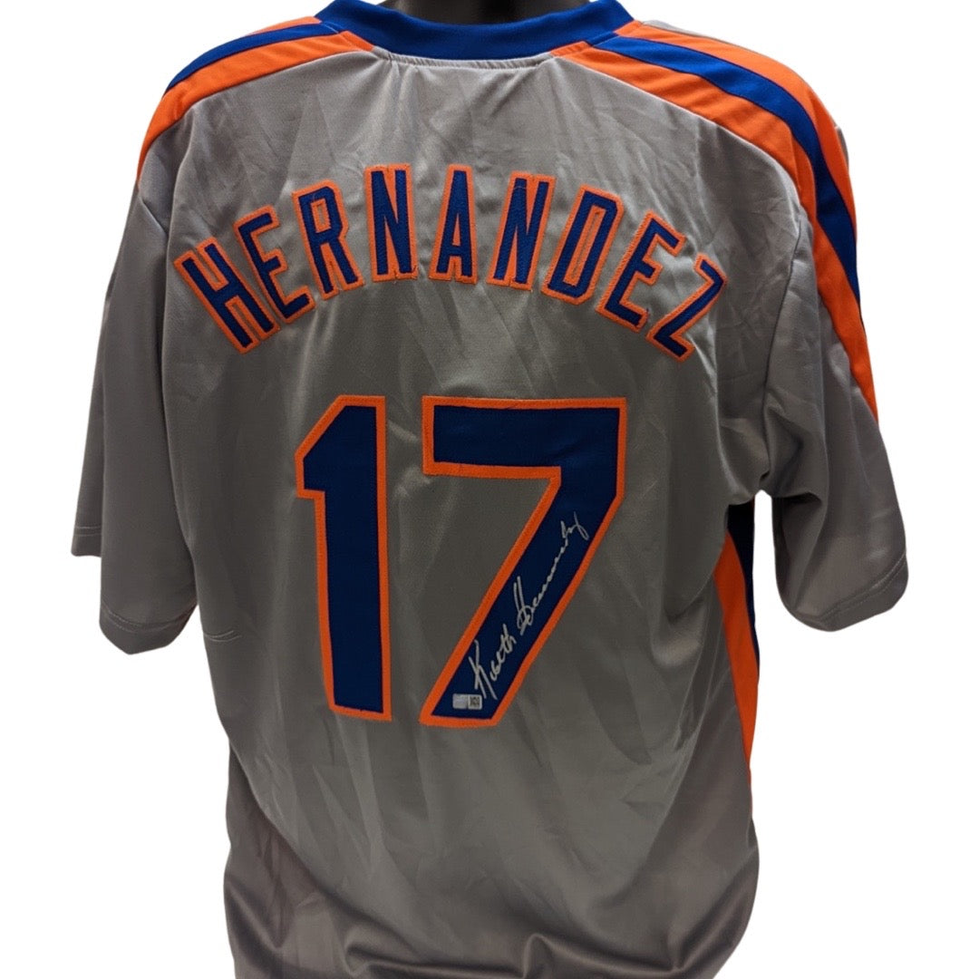 Keith Hernandez Autographed New York Mets Grey Jersey Steiner CX