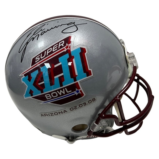 Eli Manning Autographed New York Giants Super Bowl XLII Authentic Helmet PSA & Fanatics