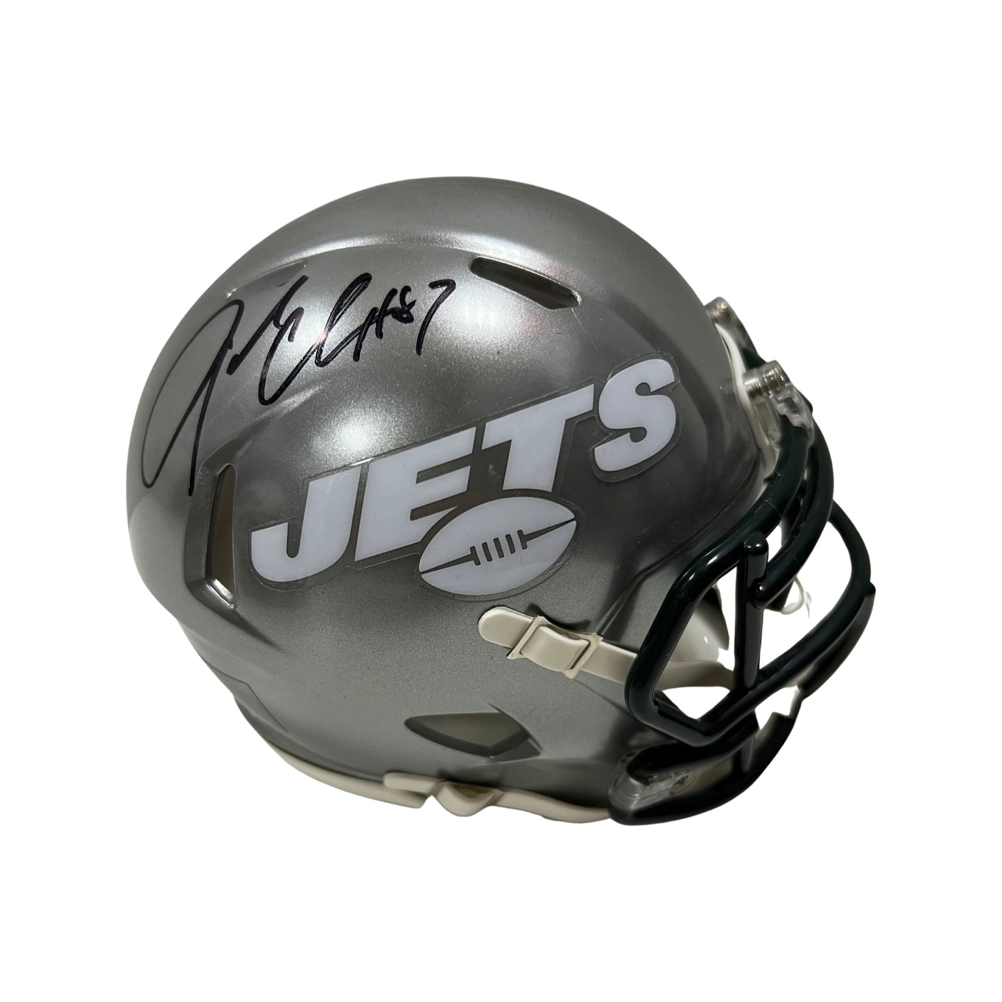 Laveranues Coles Autographed New York Jets Flash Mini Helmet Steiner CX