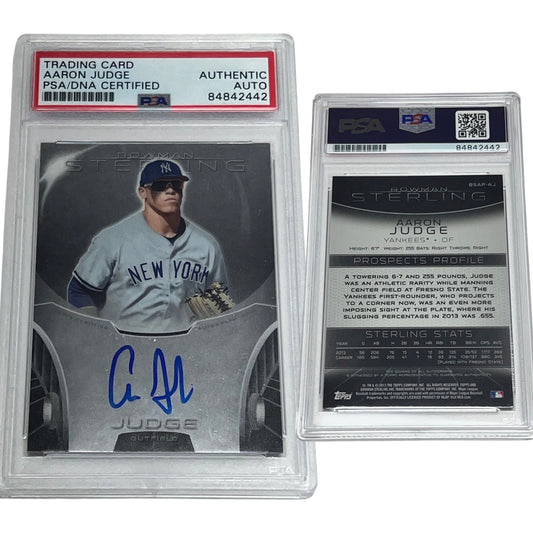 2013 Aaron Judge Bowman Sterling #BSAP-AJ Autographed PSA Auto Authentic