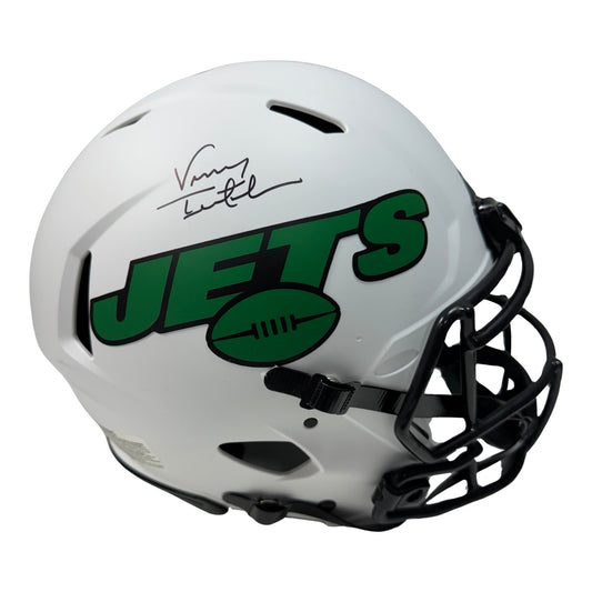 Vinny Testaverde Autographed New York Jets Lunar Eclipse Authentic Helmet PSA