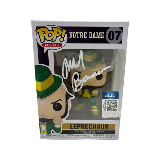 Mark Bavaro Autographed Notre Dame Fighting Irish Leprechaun Funko Pop Steiner CX
