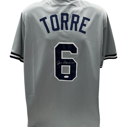 Joe Torre Autographed New York Yankees Grey Jersey JSA