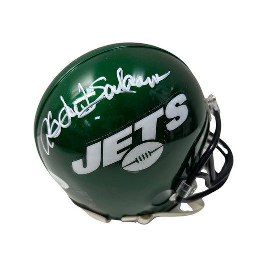 Abdul Salaam Autographed New York Jets Green Mini Helmet JSA