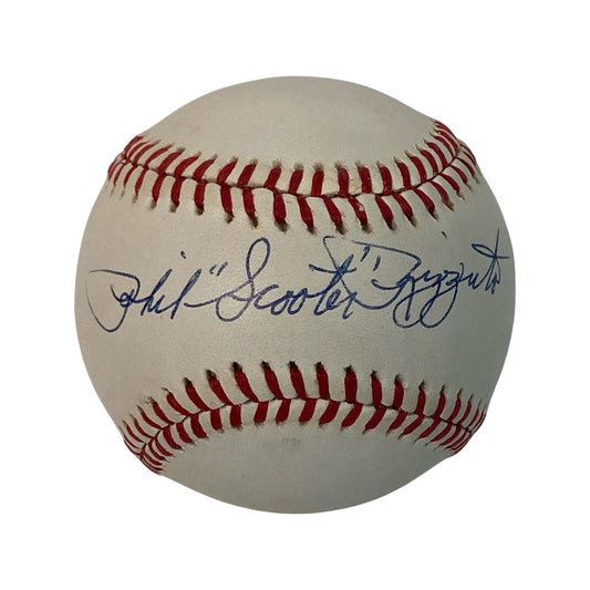 Phil Rizzuto Autographed New York Yankees OMLB Scooter Inscription JSA