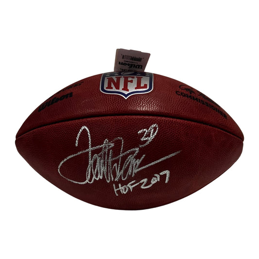 Terrell Davis Autographed Denver Broncos NFL Duke Football “HOF 2017” Inscription Steiner CX