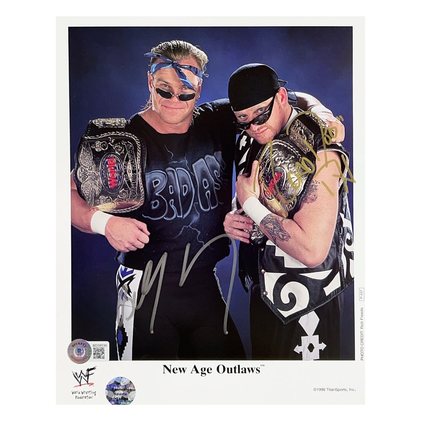 New Age Outlaws Autographed 8x10 Beckett