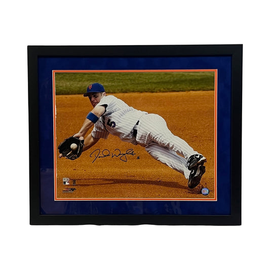 David Wright Autographed New York Mets Framed Diving 16x20 MLB