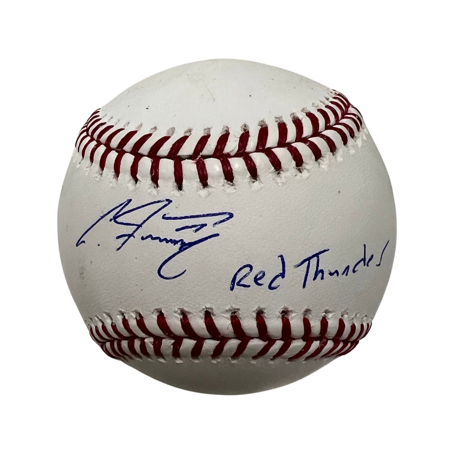 Clint Frazier Autographed OMLB “Red Thunder” Inscription Steiner CX