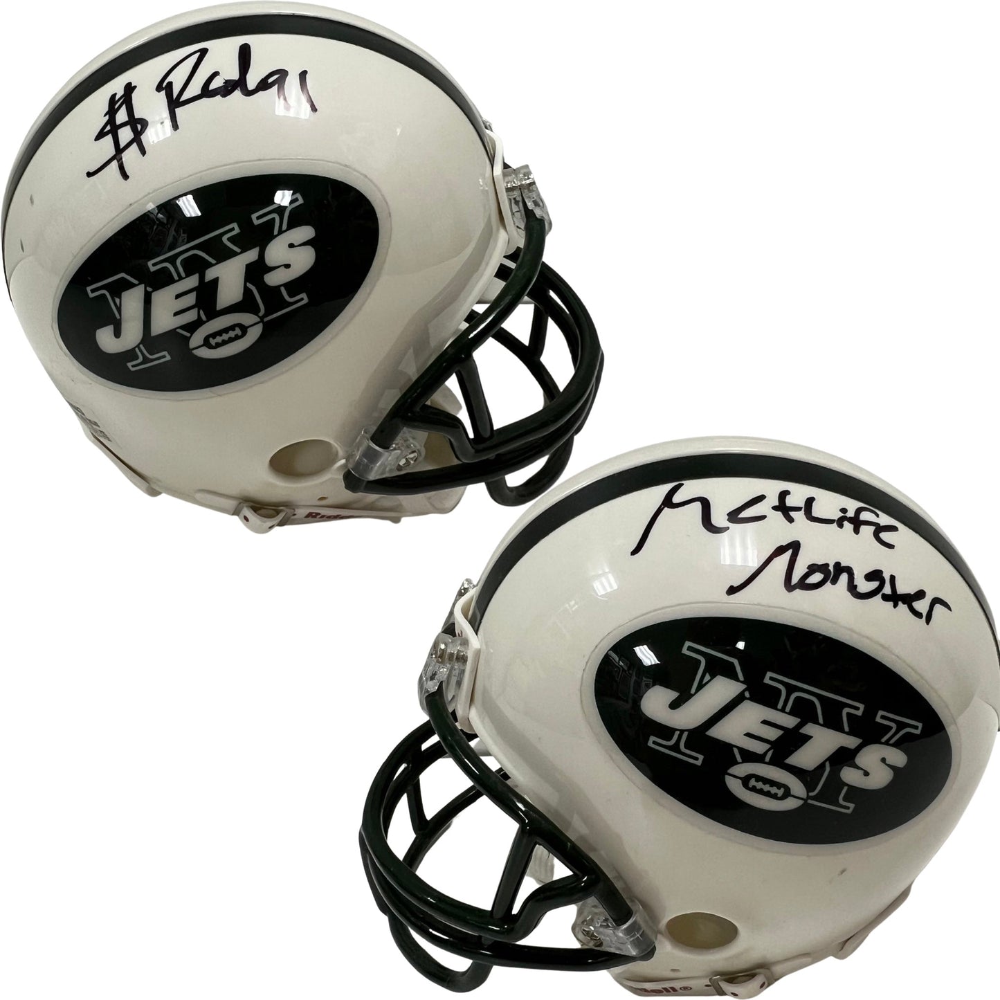 Sheldon Richardson Autographed New York Jets Mini Helmet MetLife Monster Inscription BG