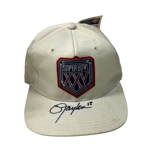 Lawrence Taylor Autographed New York Giants Super Bowl XXV Hat Steiner