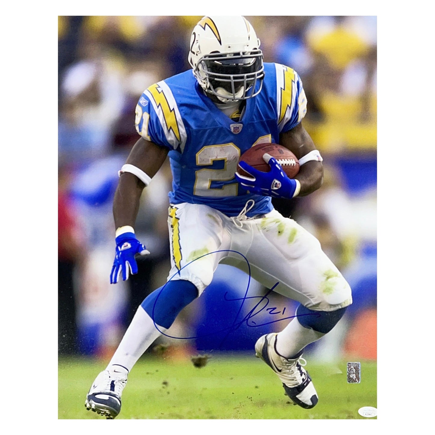 Ladainian Tomlinson Autographed San Diego Chargers 16x20 JSA