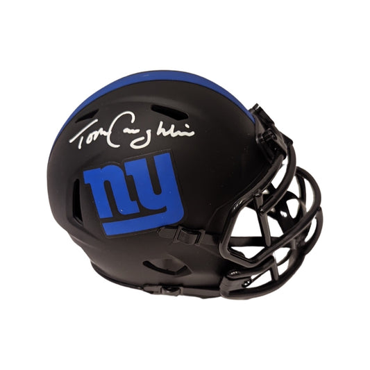 Tom Coughlin Autographed New York Giants Eclipse Mini Helmet Steiner CX