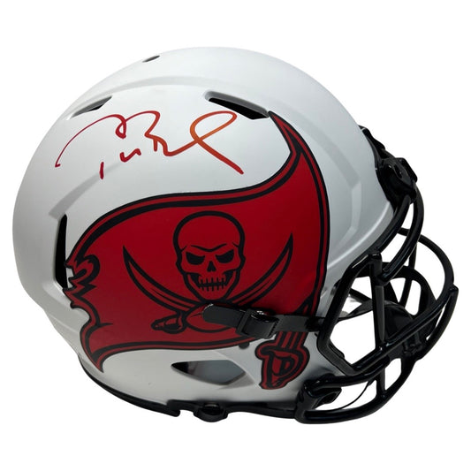 Tom Brady Autographed Tampa Bay Buccaneers Lunar Eclipse Authentic Helmet Fanatics