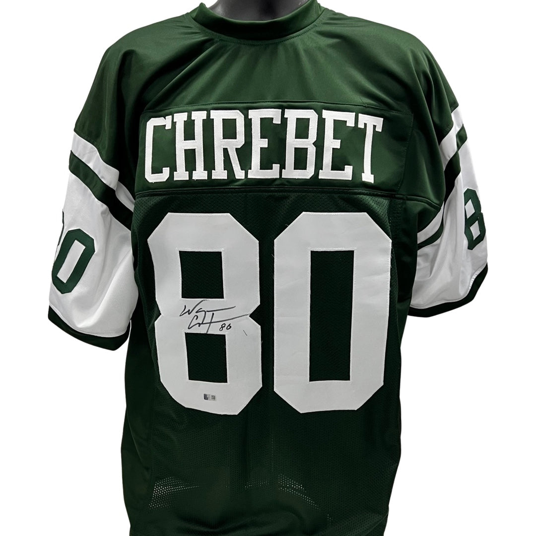 Wayne Chrebet Autographed New York Jets Green Jersey Steiner CX