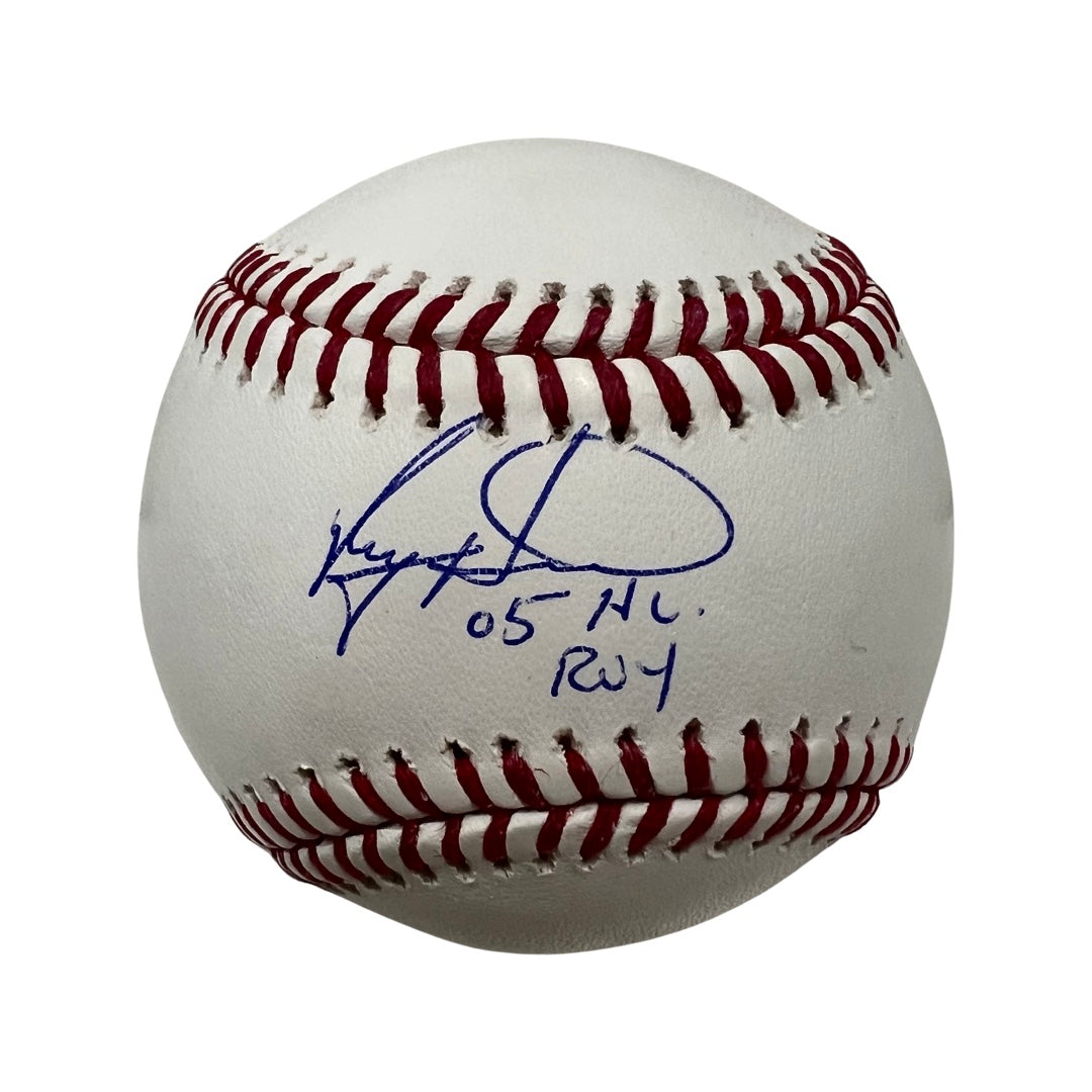 Ryan Howard Autographed Philadelphia Phillies OMLB “05 NL ROY” Inscription Steiner CX