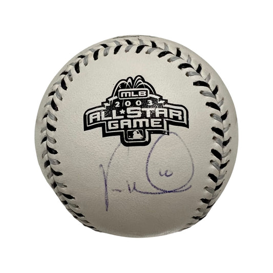 Vernon Wells Autographed 2003 All Star Game Logo Baseball JSA