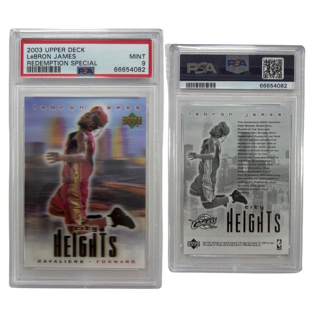 2003 Lebron James Upper Deck Redemption Special PSA 9