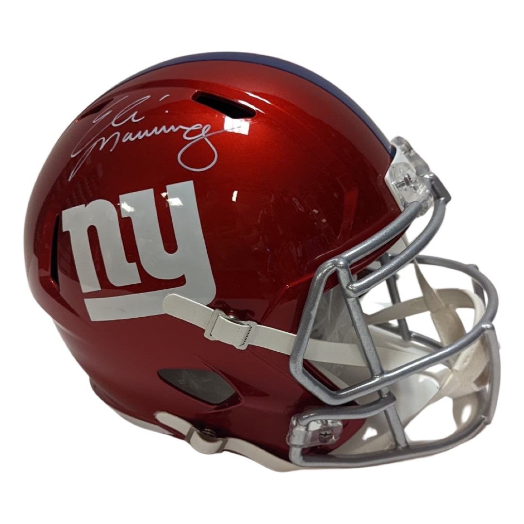Eli Manning Autographed New York Giants Flash Replica Helmet Fanatics