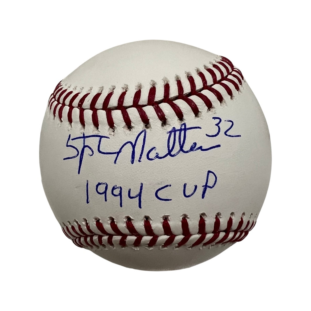 Stephane Matteau Autographed New York Rangers OMLB “1994 Cup” Inscription Steiner CX