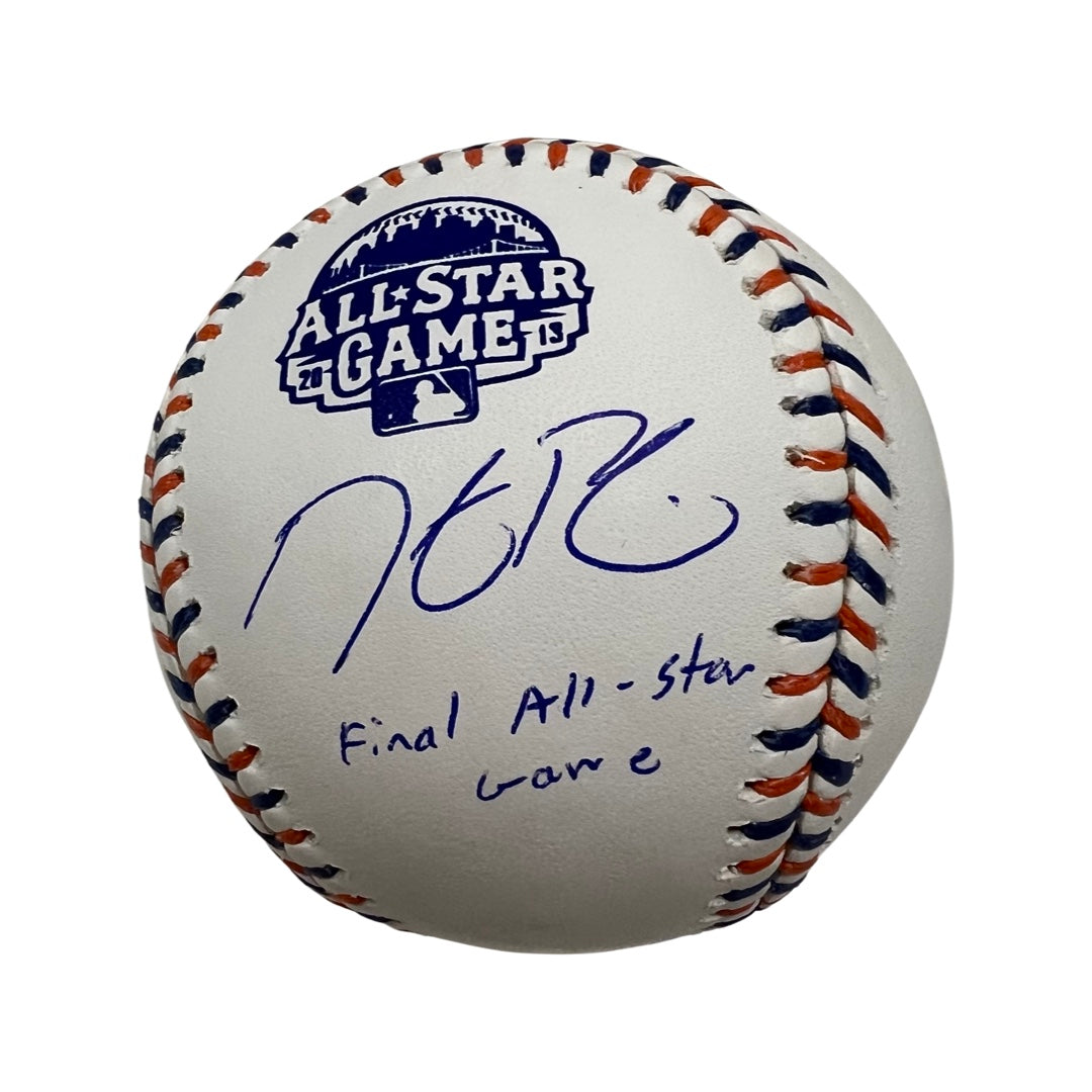 Dustin Pedroia Autographed Boston Red Sox 2013 All Star Game Logo Baseball “Final All Star Game” Inscription Steiner CX