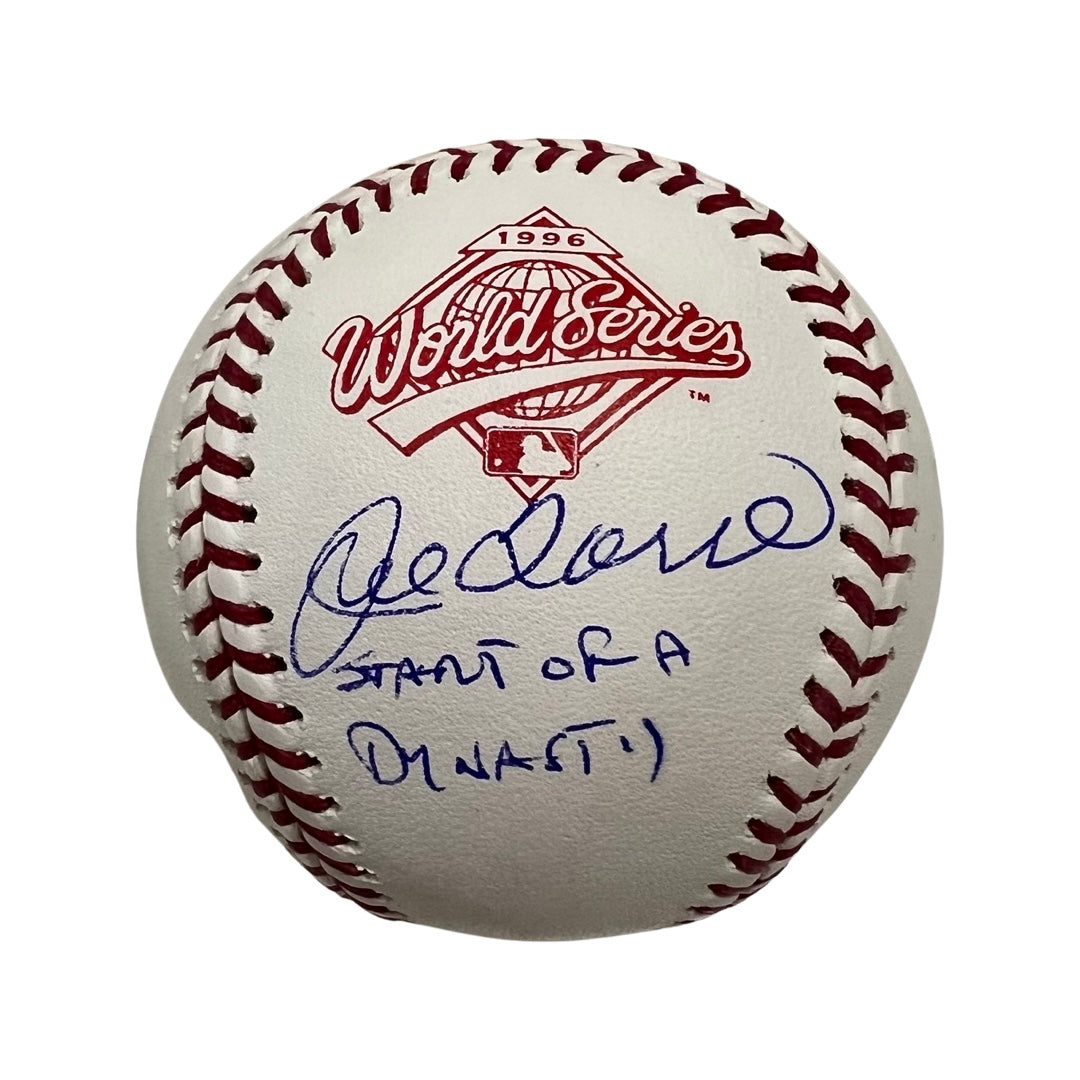Joe Torre Autographed New York Yankees 1996 World Series Logo Baseball “Start of a Dynasty” Inscription JSA