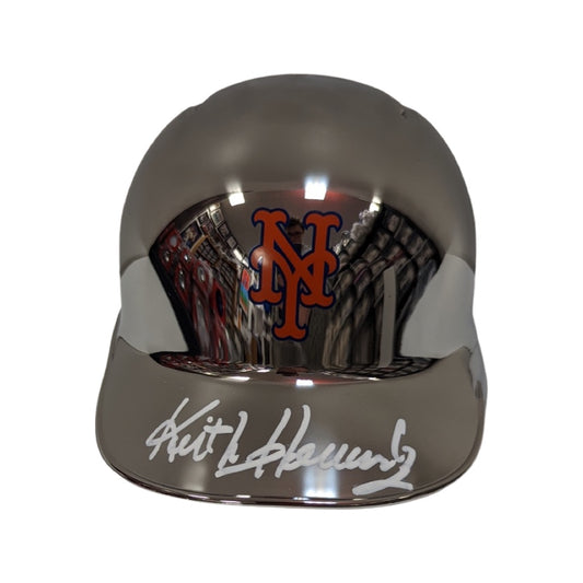 Keith Hernandez Autographed New York Mets Chrome Mini Helmet JSA