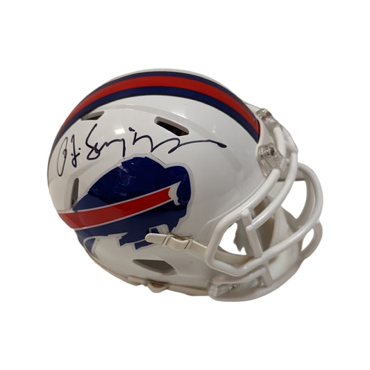 OJ Simpson Autographed Buffalo Bills Mini Helmet JSA