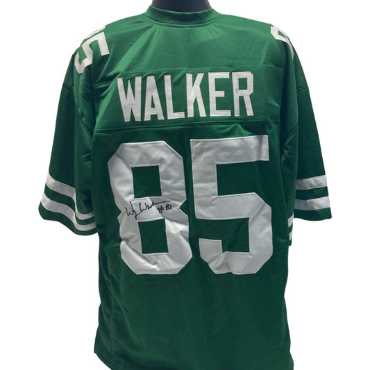 Wesley Walker Autographed New York Jets Green Jersey JSA