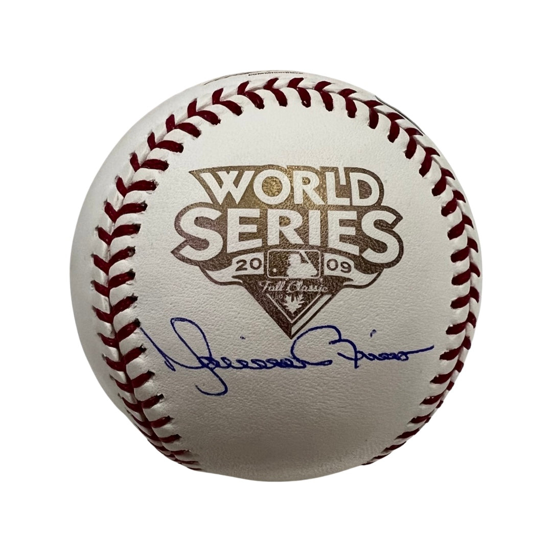 Mariano Rivera Autographed New York Yankees 2009 World Series Logo Baseball Steiner CX