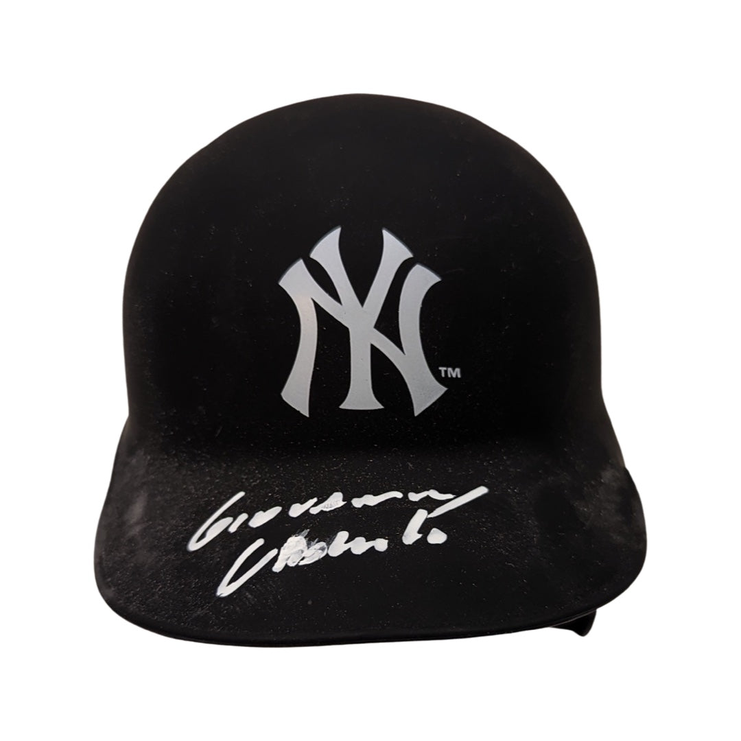 Gio Urshela Autographed New York Yankees Mini Helmet Fanatics/MLB COA