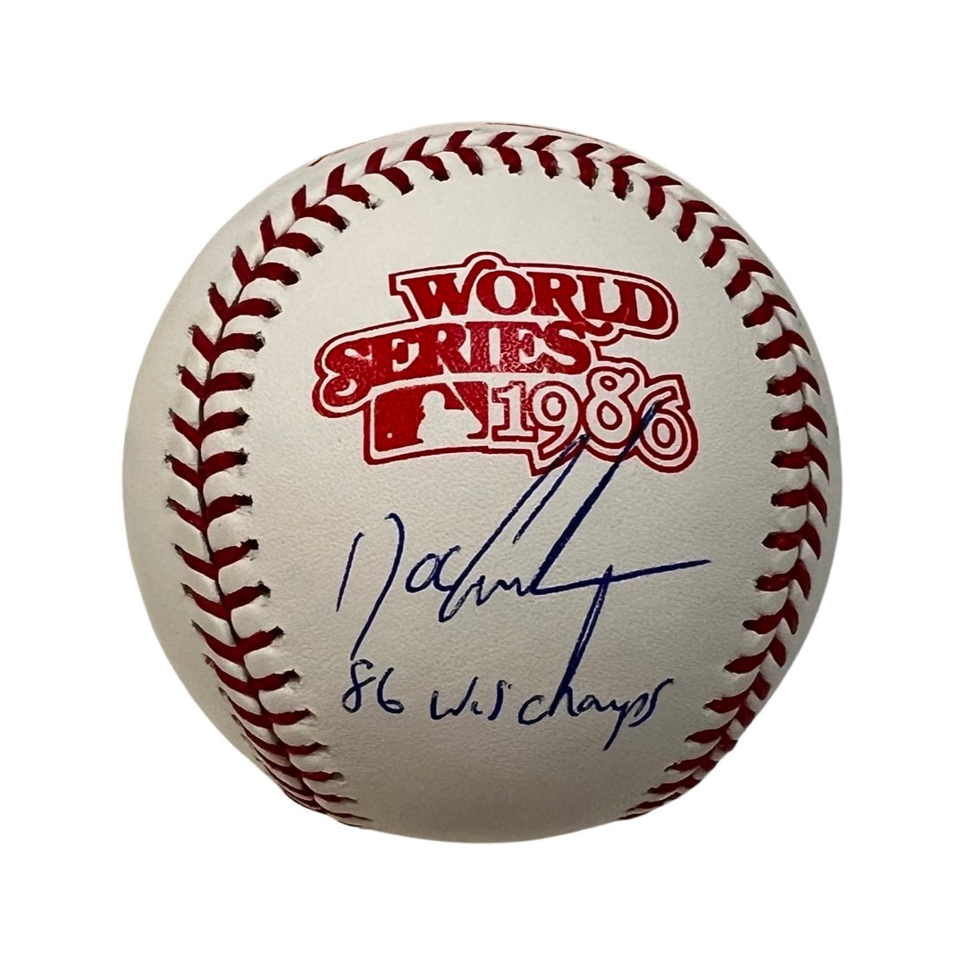 Doc Gooden Autographed New York Mets 1986 World Series Logo Baseball “86 WS Champs” Inscription JSA