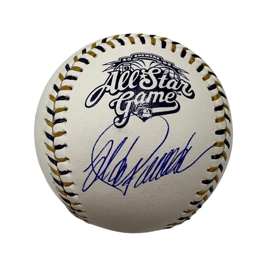 Jorge Posada Autographed New York Yankees 2002 All Star Game Logo Baseball JSA