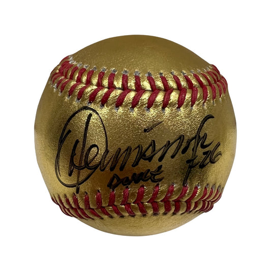 Orlando “El Duque” Hernandez Autographed Gold OMLB Steiner CX