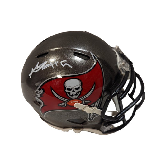 Antonio Brown Autographed Tampa Bay Buccaneers Speed Mini Helmet JSA