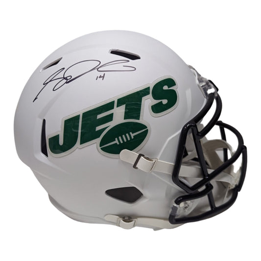 Sam Darnold Autographed New York Jets Flat White Replica Helmet