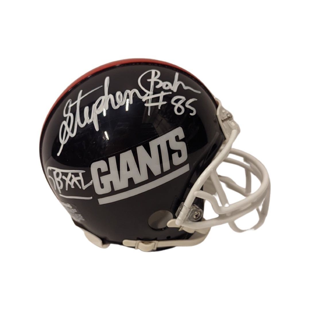 Stephen Baker Autographed New York Giants Mini Helmet “SB XXV” Inscription Steiner CX