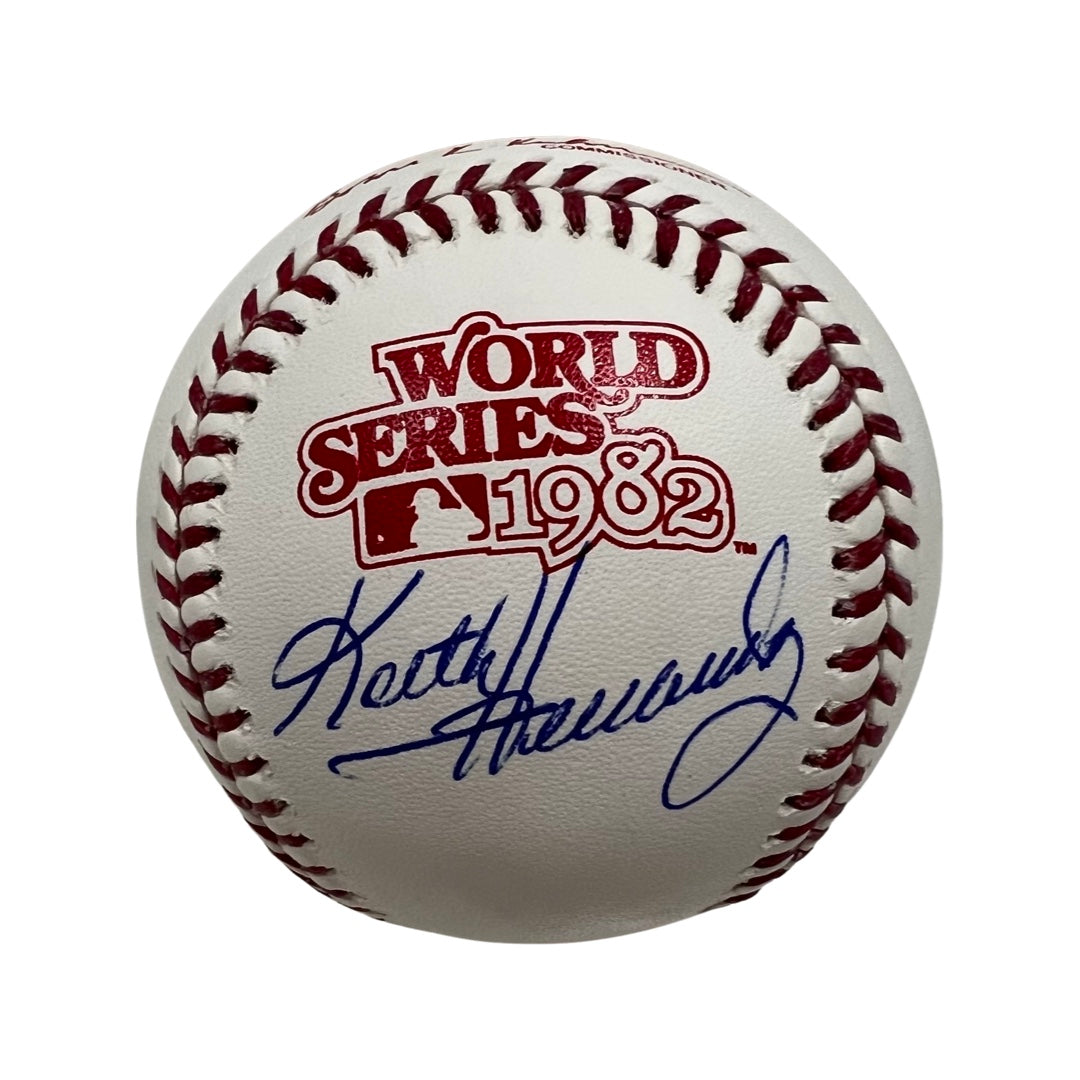 Keith Hernandez Autographed St. Louis Cardinals 1982 World Series Logo Baseball JSA
