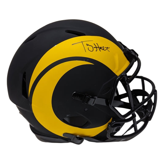 Torry Holt Autographed St. Louis Rams Eclipse Authentic Helmet Beckett