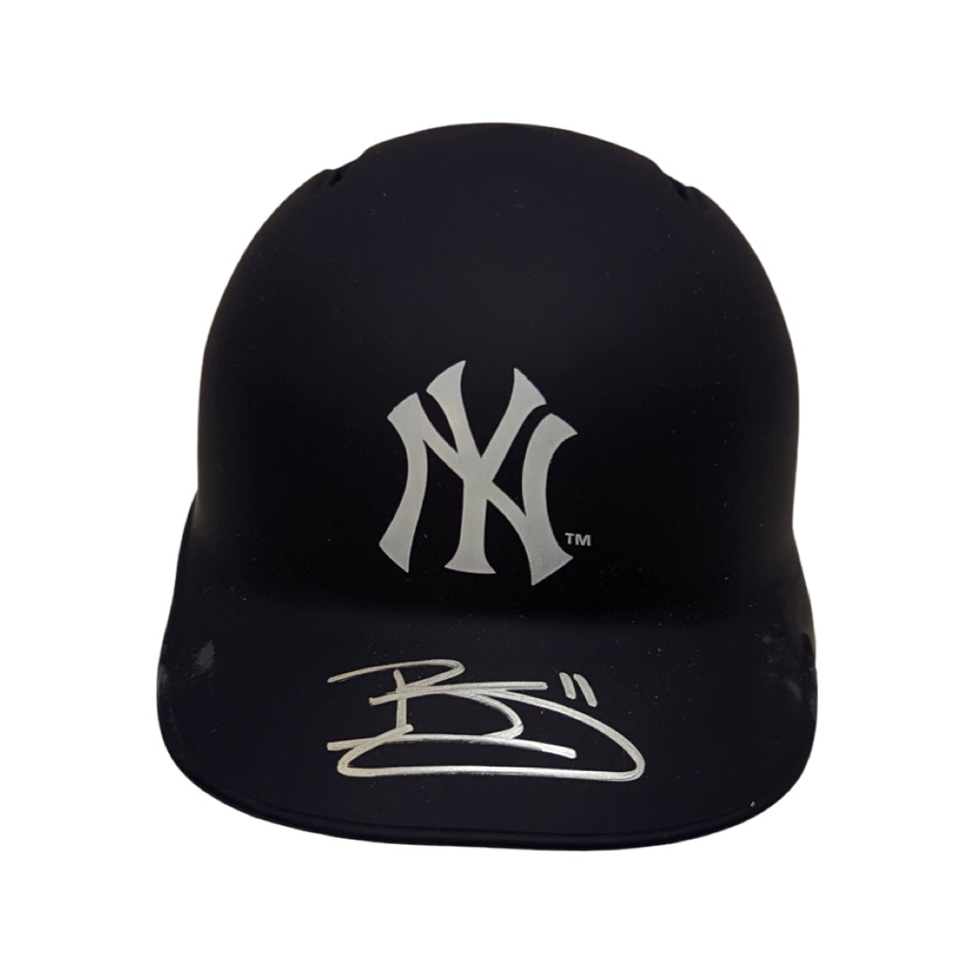 Brett Gardner Autographed New York Yankees Mini Helmet JSA