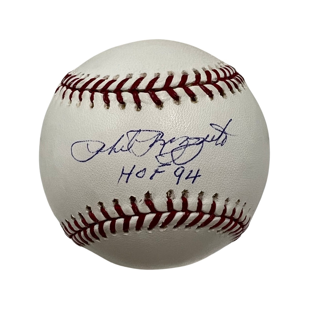 Phil Rizzuto Autographed New York Yankees OMLB “HOF 94” Inscription JSA