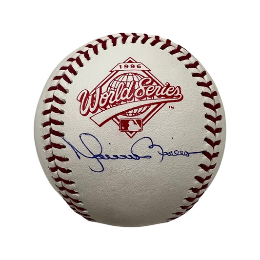 Mariano Rivera Autographed New York Yankees 1996 World Series Logo Baseball Steiner CX