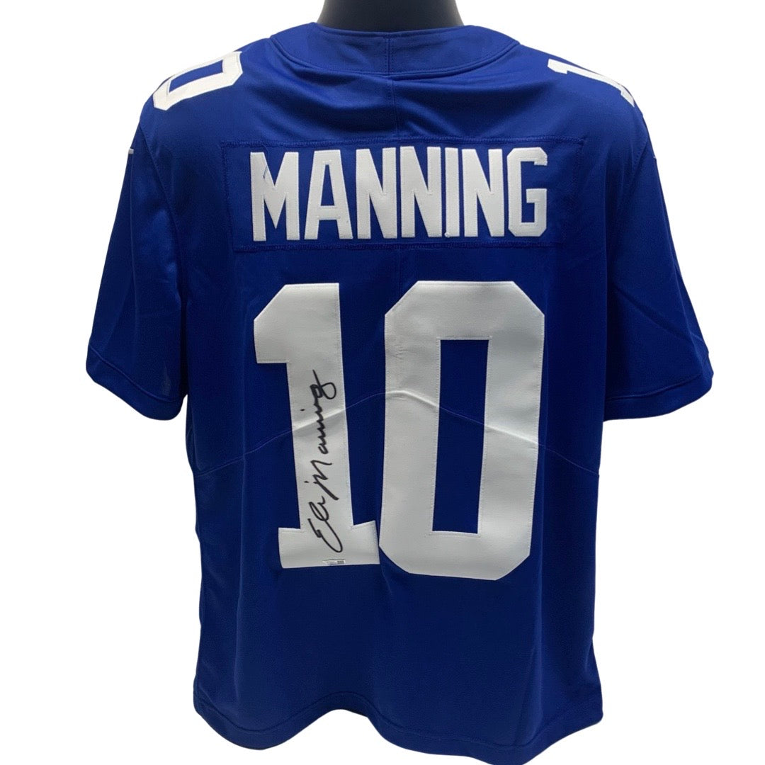 Eli Manning Autographed New York Giants Blue Nike Authentic Jersey Fanatics