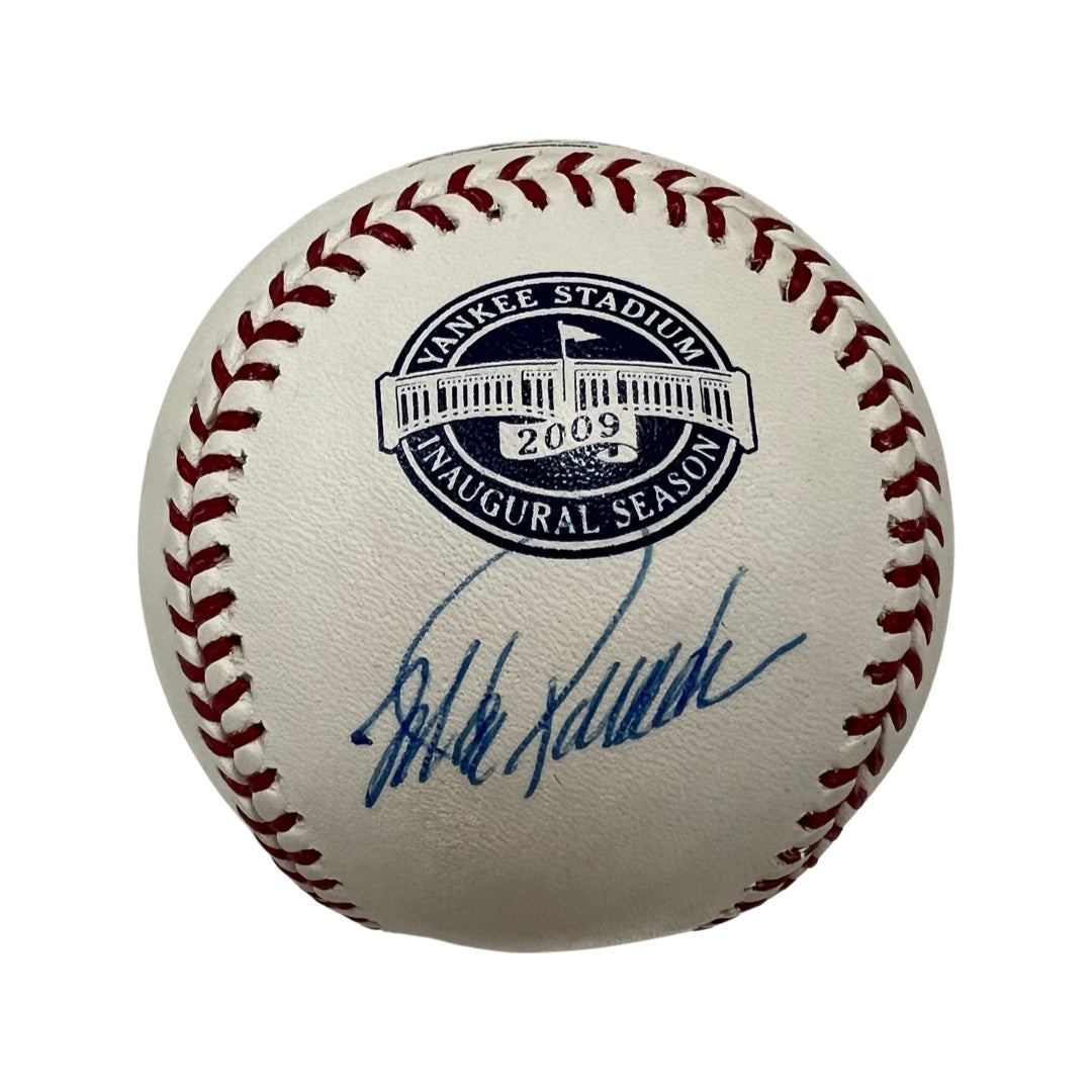 Jorge Posada Autographed New York Yankees Yankee Stadium Inaugural Season Logo Baseball JSA