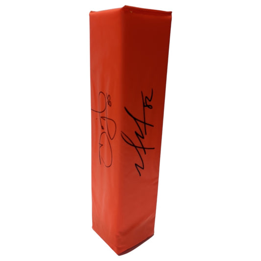 David Tyree & Mario Manningham Autographed New York Giants NFL Pylon Steiner CX