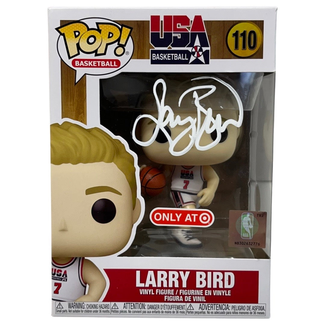 Larry Bird Autographed 1992 Olympic Dream Team Funko Pop White Ink JSA