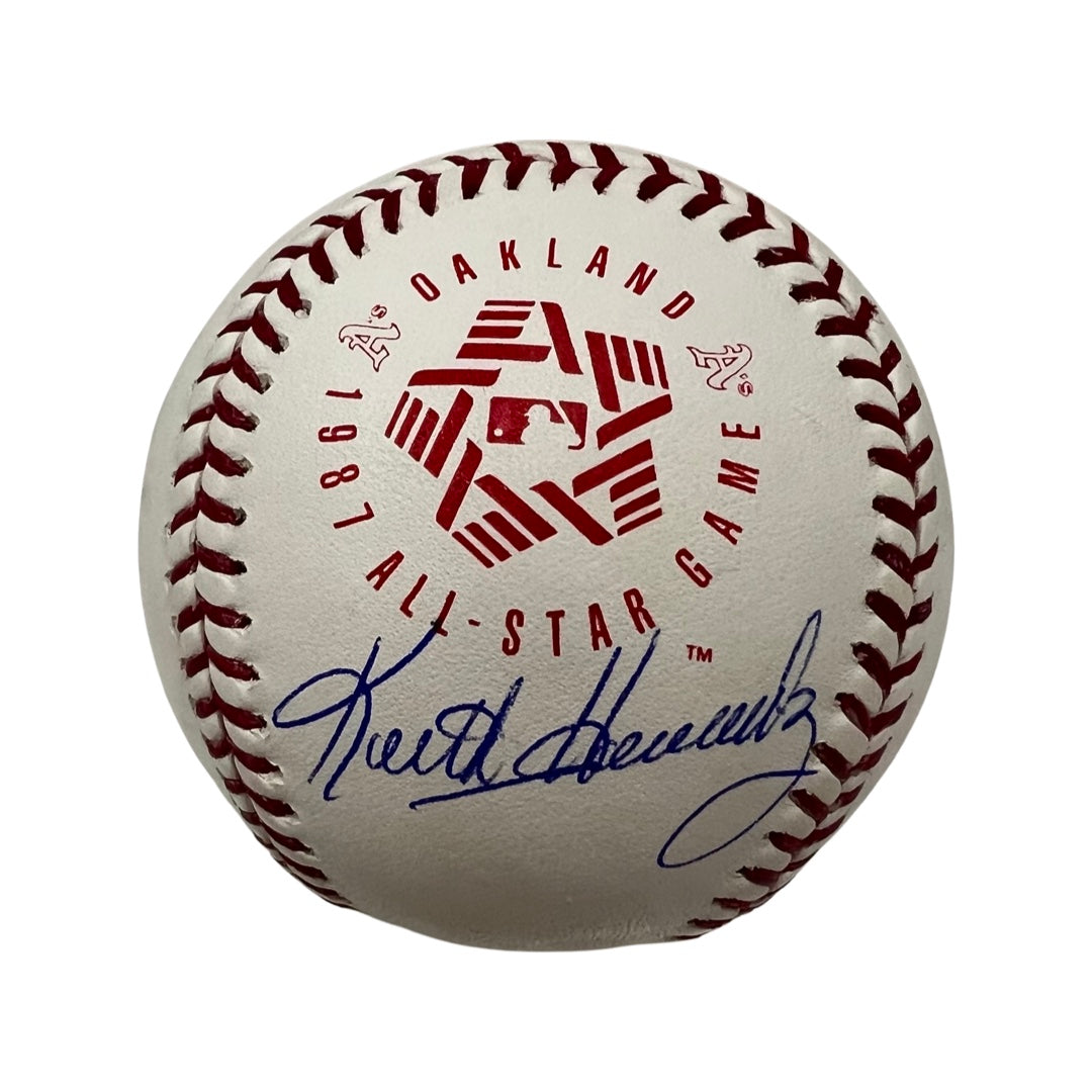 Keith Hernandez Autographed New York Mets 1987 All Star Game Logo Baseball JSA